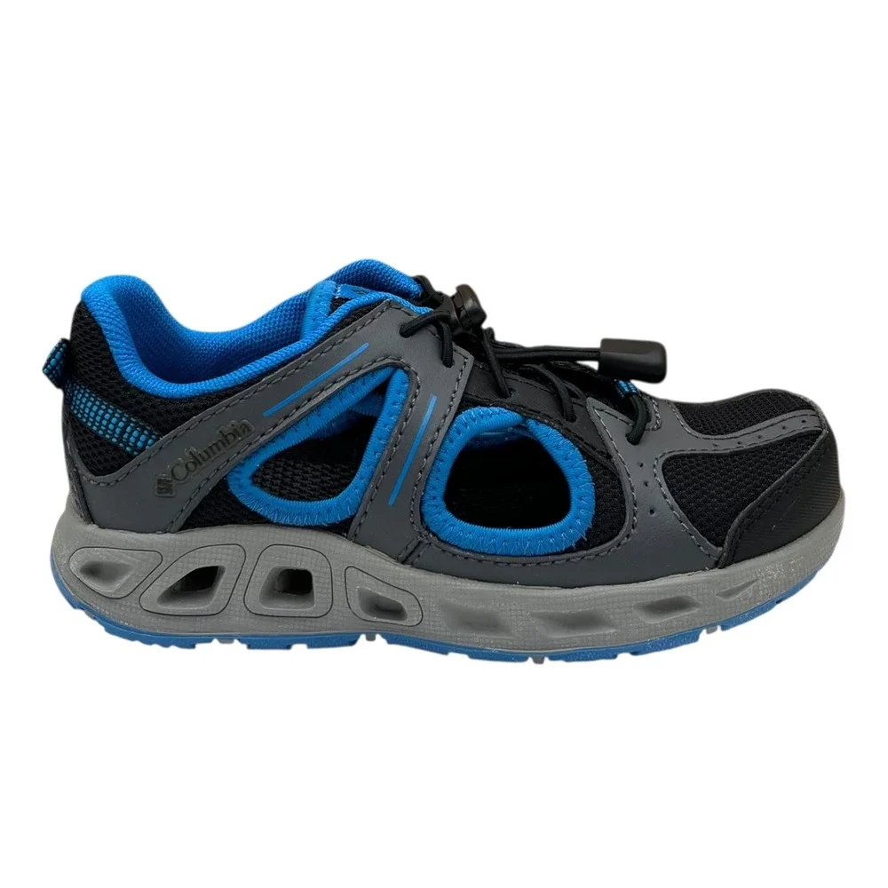 Columbia Toddler Boys Hybrid Water Shoes Size 10 Blue Black Fisherman Closed Toe